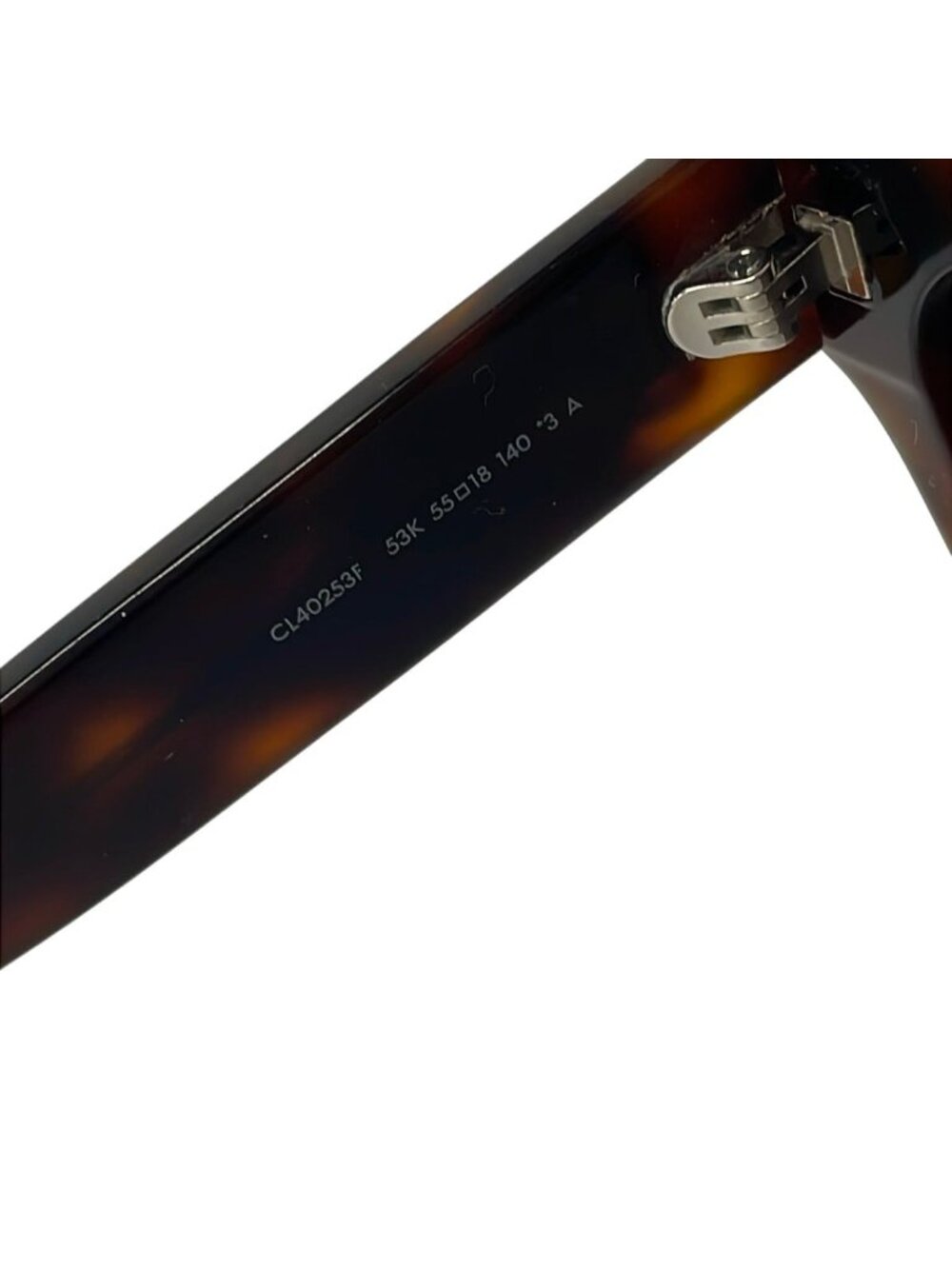 Celine Sunglasses Dark Brown Gold Triomphe Tortoiseshell Eyewear - Picture 5 of 6